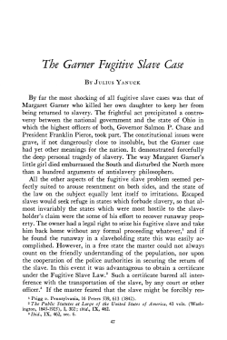 The Garner Fugitive Slave Case