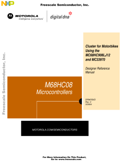 DRM059, Cluster for Motorbikes Using the MC68HC908LJ12