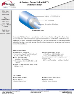 Anhydrous Graded Index (AGI&trade;) Multimode Fiber