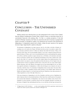 CHAPTER 9 CONCLUSION &ndash; THE UNFINISHED COVENANT