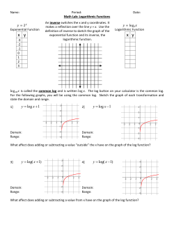Exponential Functions Calculator Lab