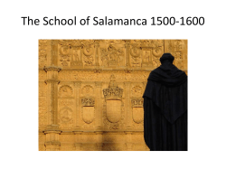The School of Salamanca