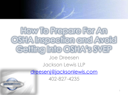 How To Prepare For An OSHA Inspection and Avoid Getting Into