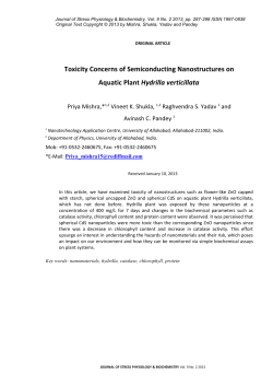 Toxicity Concerns of Semiconducting Nanostructures on Aquatic