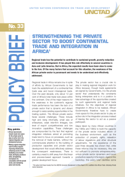 Strengthening the private sector to boost continental trade