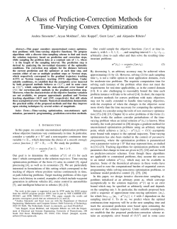 A Class of Prediction-Correction Methods for Time