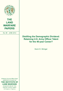 Retaining US Army Officer Talent for the 40