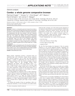 Combo: a whole genome comparative browser