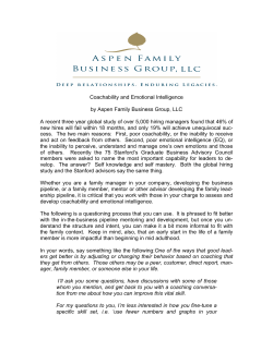 Coachability and Emotional Intelligence By Darrell Beck