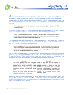 Judging Validity| F-1