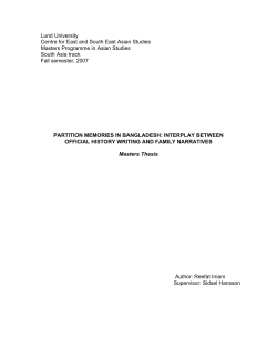 Lund University Centre for East and South East Asian Studies