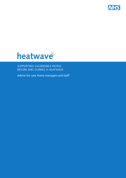 Heatwave - UK Government Web Archive