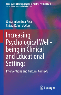 Culture and the promotion of well-being