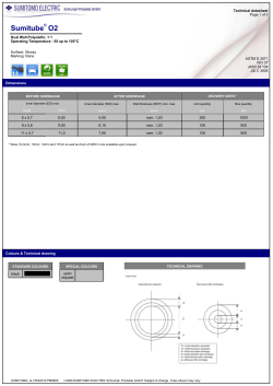 Sumitube&reg; O2 - Birch Valley Plastics