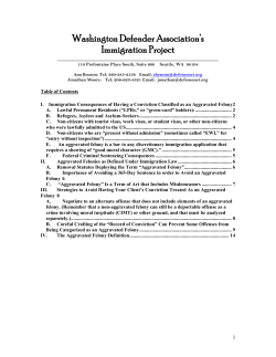 Aggravated felonies&mdash;piece to link to chart