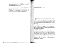 Culture: Situating Feminism