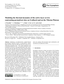 Modeling the thermal dynamics of the active layer
