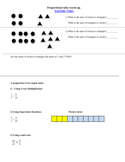 Proportions/ratio warm up. YouTube Video