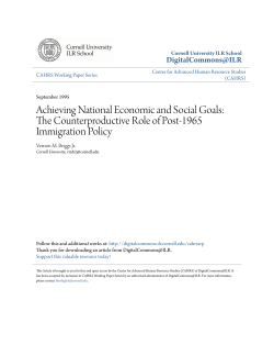 Achieving National Economic and Social Goals
