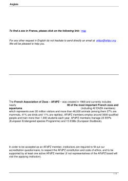 To find a zoo in France, please click on the following link