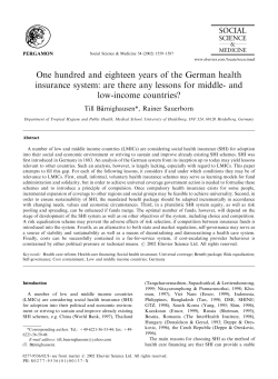 One hundred and eighteen years of the German health insurance