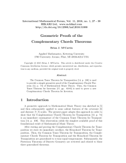 Geometric Proofs of the Complementary Chords Theorems