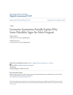 Geometric Symmetries Partially Explain Why Some Paleolithic Signs