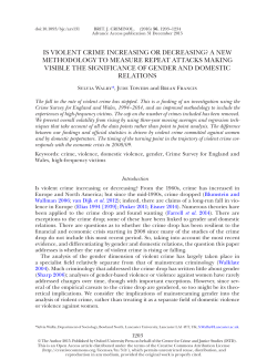 Is Violent Crime Increasing or Decreasing? a New Methodology to