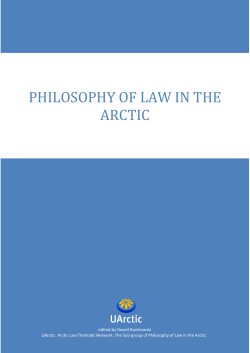 Philosophy of Law in the Arctic