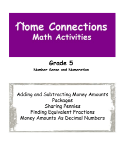 Number Sense and Numeration