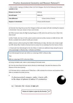 Practice Assessment Geometry and Measure National 5