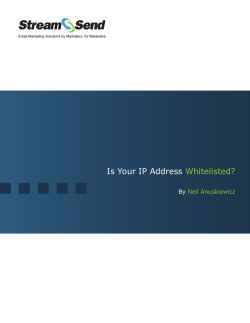 Is Your IP Address Whitelisted?