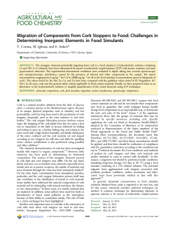 Migration of Components from Cork Stoppers to