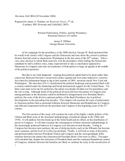 Partisan Polarization, Politics, and the