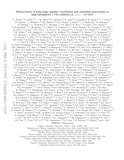 Measurement of long-range angular correlations and azimuthal