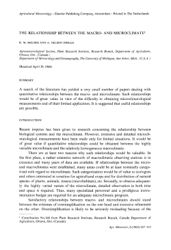 THE RELATIONSHIP BETWEEN THE MACRO- AND M