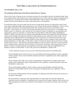 Declaration of Independence