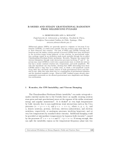 R-MODES AND STEADY GRAVITATIONAL RADIATION - if