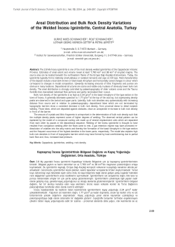 Areal Distribution and Bulk Rock Density Variations of the Welded