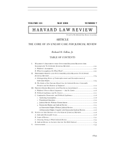 article - Harvard Law Review