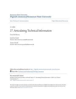 27. Articulating Technical Information