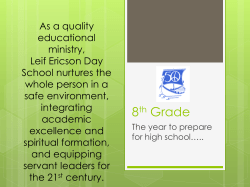 8th Grade - Leif Ericson Day School
