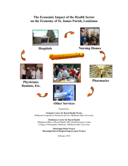 The Economic Impact of the Health Sector on the Economy of St