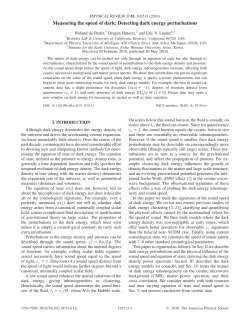 Measuring the speed of dark: Detecting dark energy perturbations
