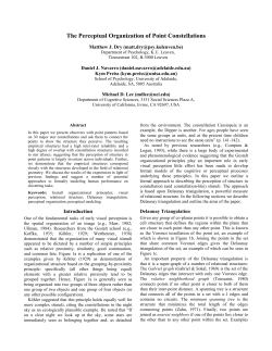 The Perceptual Organization of Point Constellations