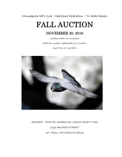 fall auction - Heartland Federation