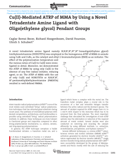 Cu(II) - Personal Webspace for QMUL