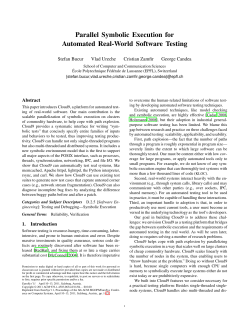 Parallel Symbolic Execution for Automated Real