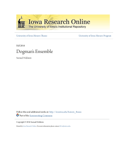 Dogman`s Ensemble - Iowa Research Online
