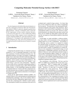 Computing Molecular Potential Energy Surface